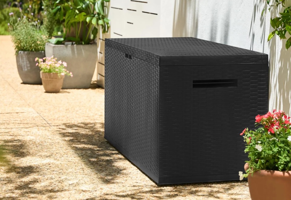 Livarno Zahradní úložný box 350 l antracit 1